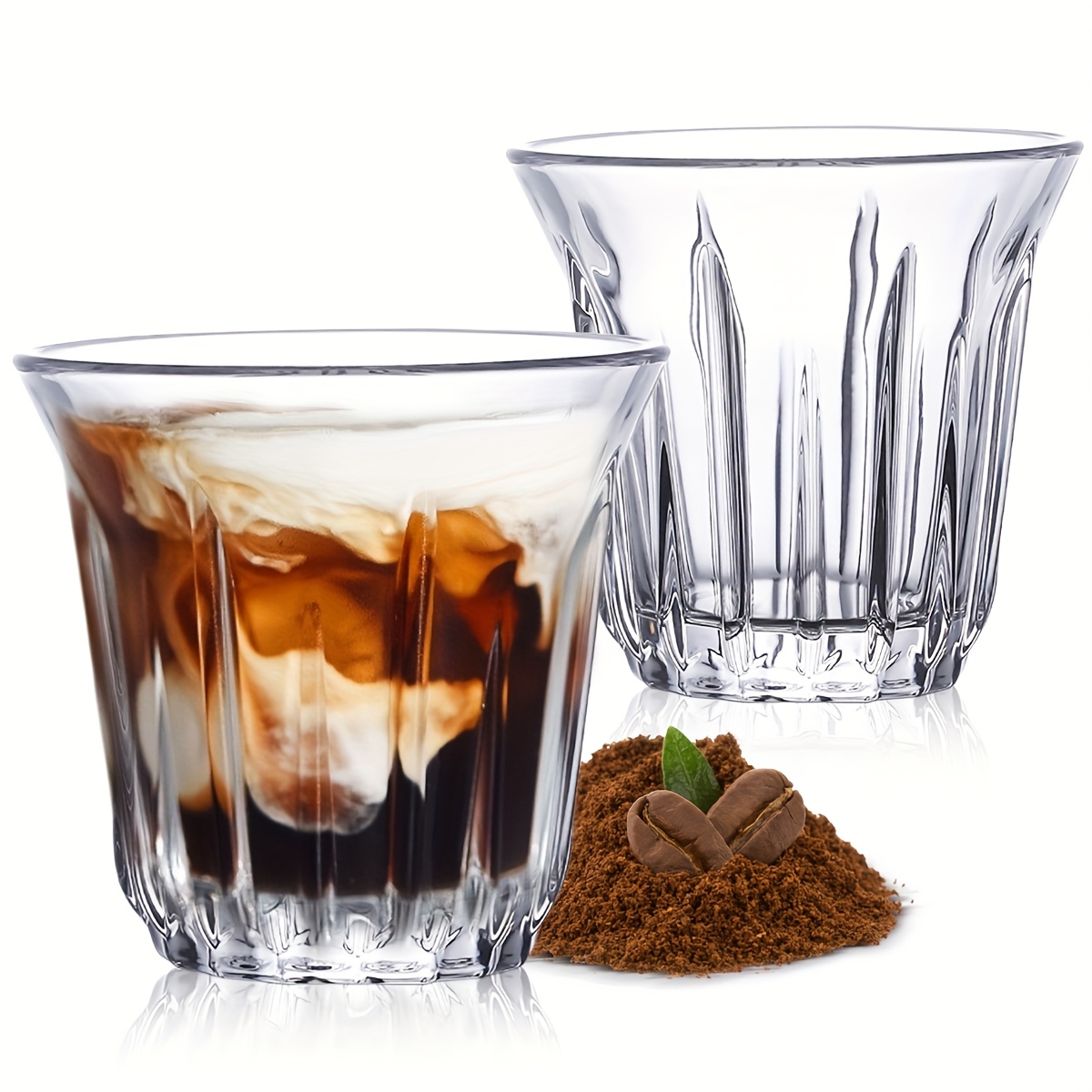 2 Pack Espresso Cups, Clear Gl - огляд і ціна Espresso Shot Glass