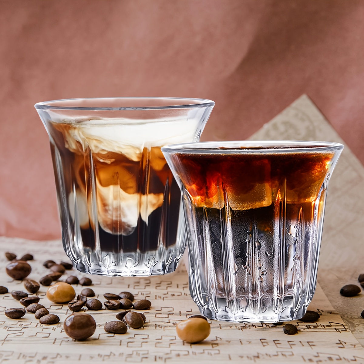 2 Pack Espresso Cups, Clear Gl - огляд і ціна Espresso Shot Glass