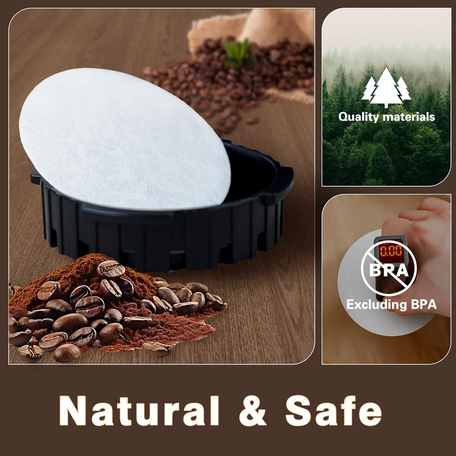 Round Coffee Filters, Compatib - огляд і ціна Coffee Equipment Wdt