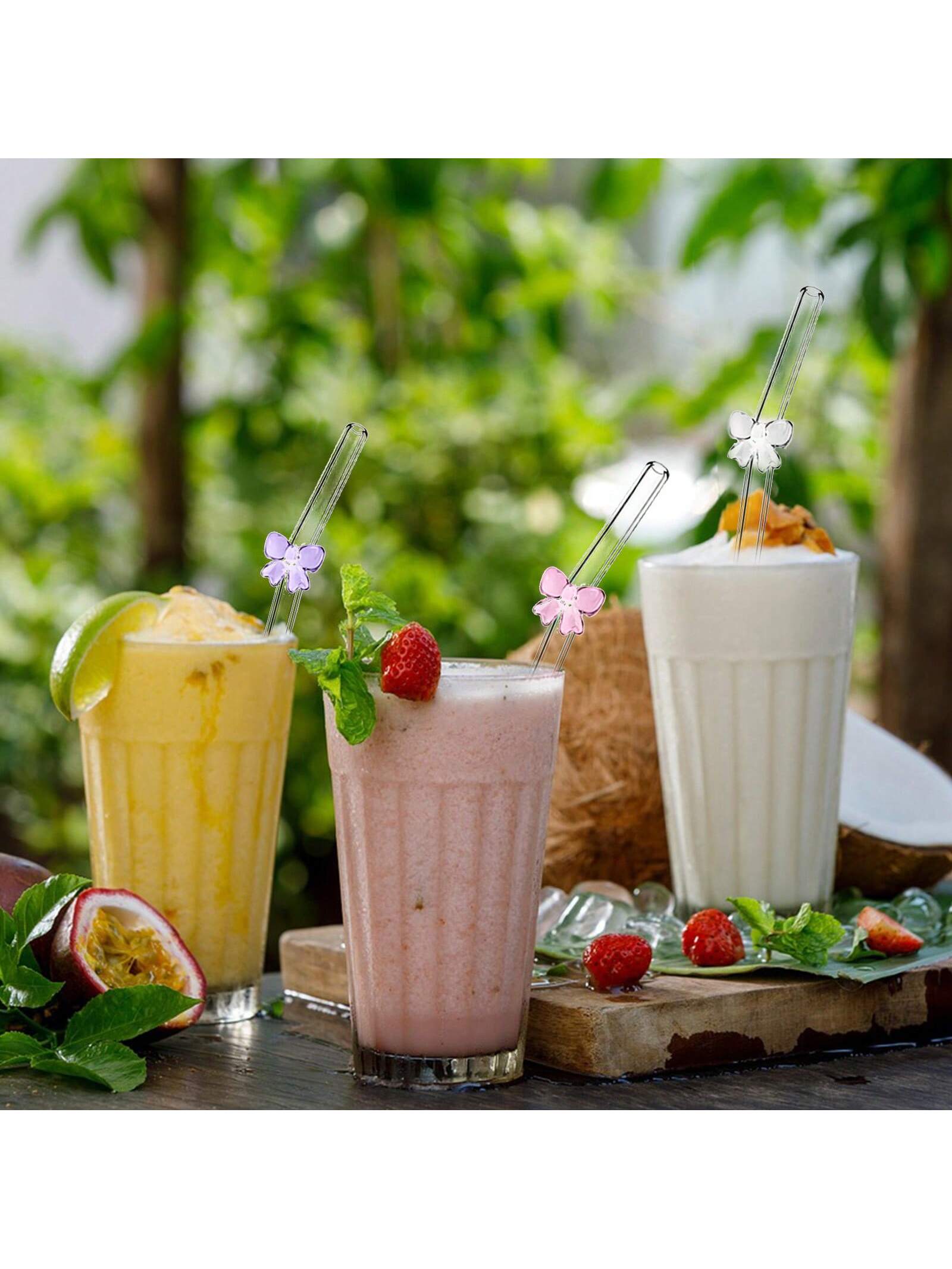 7PCS Reusable bow Glass Straws - огляд і ціна Espresso Shot Glass