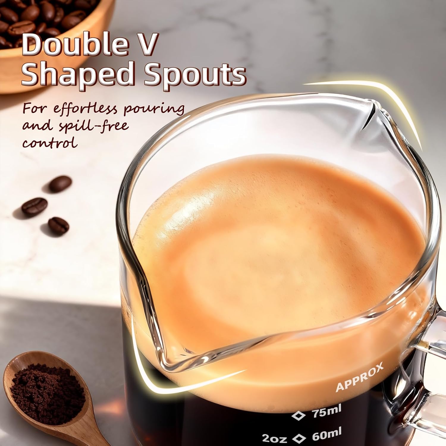 1/2pcs Espresso Cups 2.5oz Esp - огляд і ціна Espresso Shot Glass