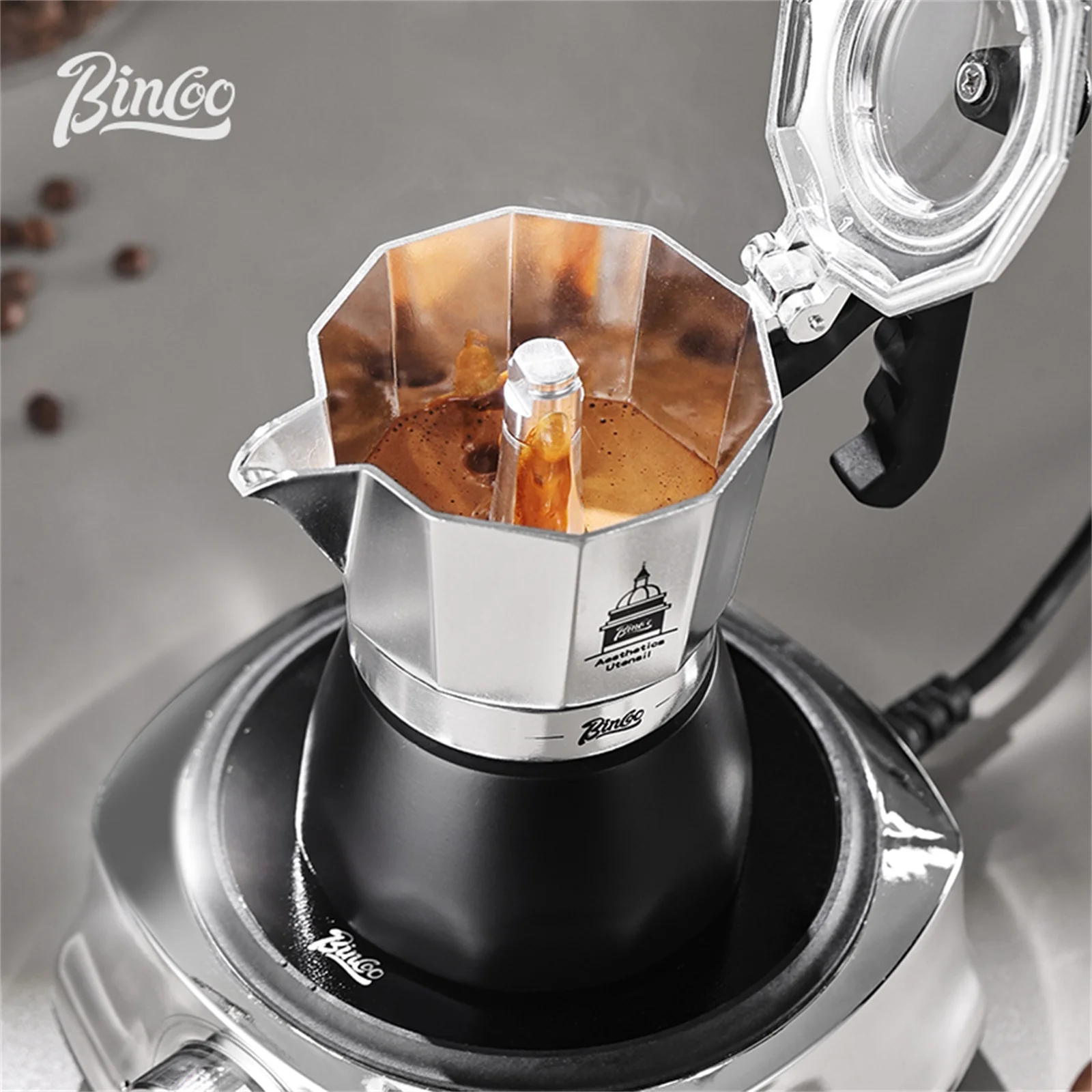 BINCOO Double Valve Moka Pot，E - огляд і ціна Coffee Equipment Wdt