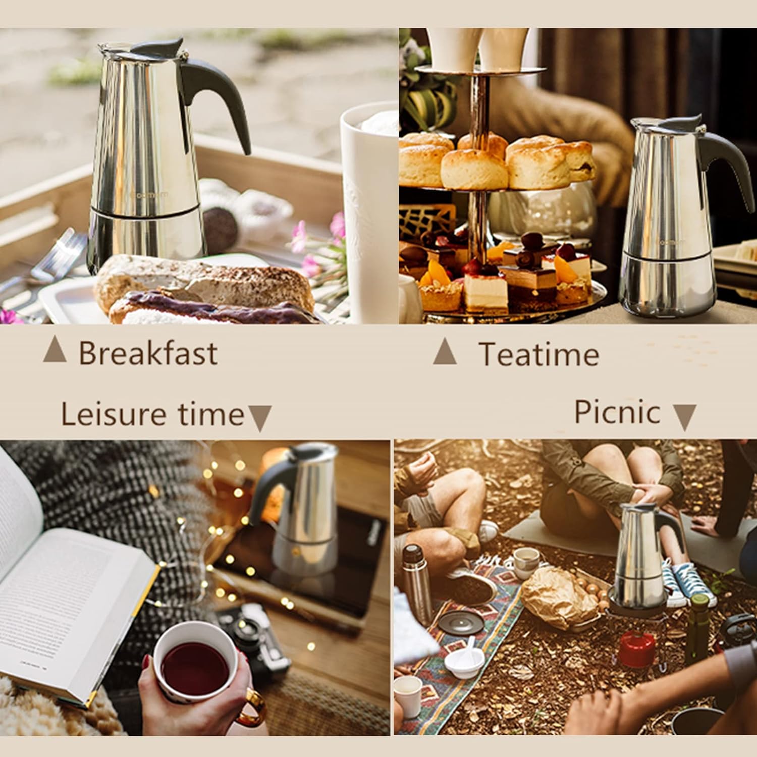 4/6/9 Cups Moka Pot Caffe Mach - огляд і ціна Coffee Equipment Wdt
